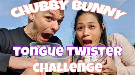 Chubby Bunny Tongue Twister Challenge Youtube