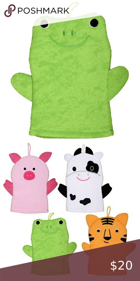 Childrens Animal Puppet Bath Sponge Glove Bath Time Fun Puppets