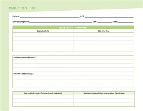 Free 16 Patient Care Plan Templates In Pdf Ms Word