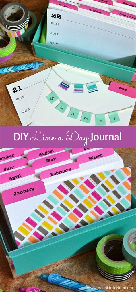 Diy Line A Day Journal