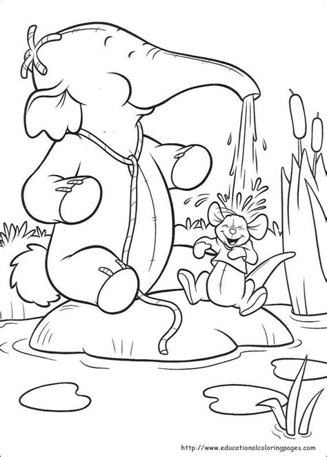 A heffalump is heard trumpeting in the hundred acre woods. Pooh Heffalump Coloring pages - Educational Fun Kids ...