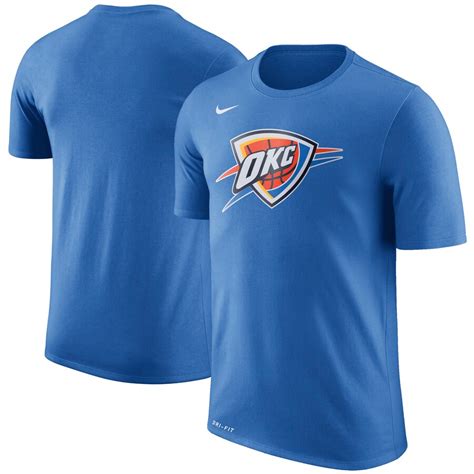 Mens Oklahoma City Thunder Nike Blue Logo T Shirt