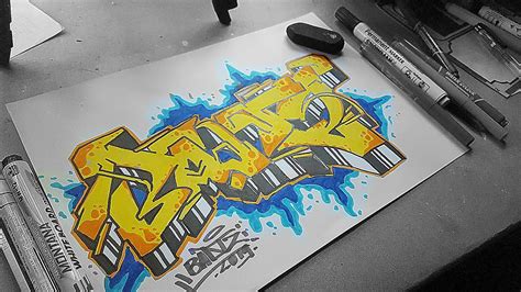 Itulah beberapa contoh gambar graffiti di kertas keren nama, huruf dan 3d simple yang bisa kami berikan untuk kalian, semoga bisa menji insfirasi dalam mseni lukis grafiti. Sketsa graffiti di atas kertas☆ - YouTube