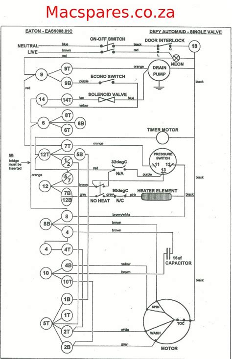 Washing Machine Wiring Diagram And Schematics