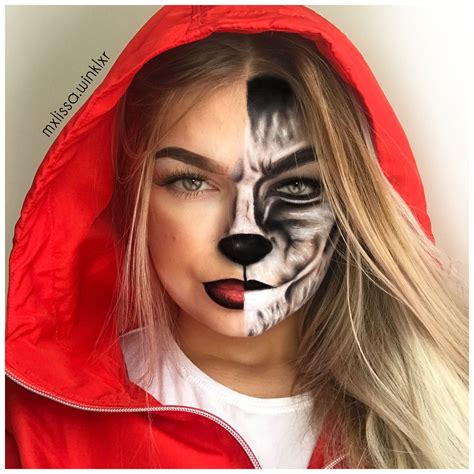 Halloween Make Up „little Red Riding Hood With The Big Bad Wolf“ Halloween Kostüme Damen