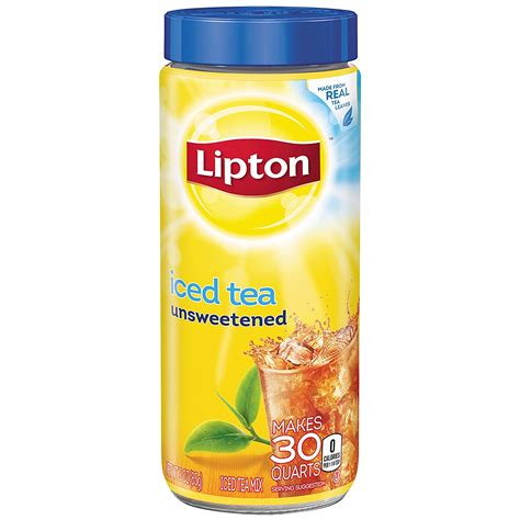 Lipton Iced Tea Mix Diet Decaffeinated Lemon 10 Qt Pack Of 4 N29