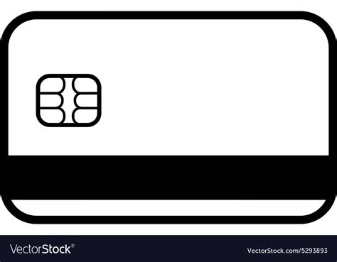 The Credit Card Icon Bank Card Symbol Royalty Free Vector