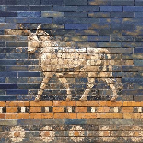 Close Up Of Ishtar Gate Tiles Pergamon Museum 3 Ishtar Gate