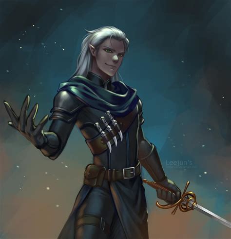 Commission Viz By Leejun35 On Deviantart In 2020 Fantasy Character Design Half Drow