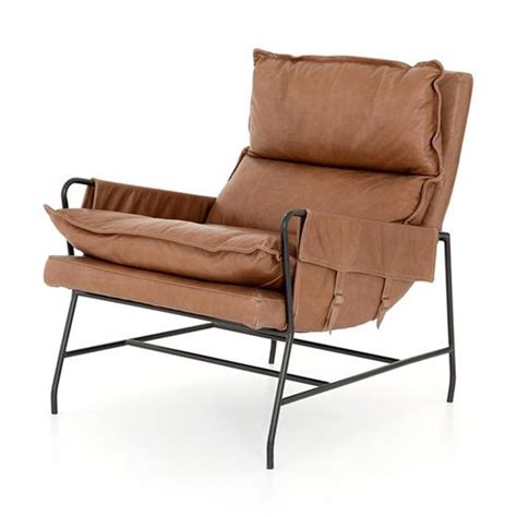 Tess Leather Lounge Chair Liv Design Collective