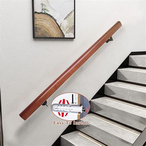 Buy Wood Handrails for Indoor Stairs, Safety Non-Slip Staircase