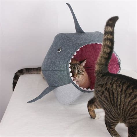 The Cat Ball Cat Bed For Shark Week Shark Stuff For Cats By