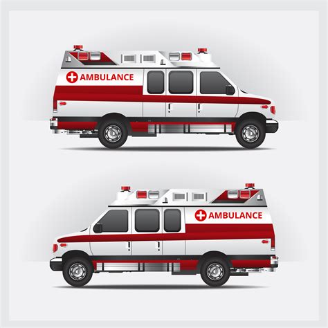 Ambulance Service Car Isolated Vector Illustration 568912 Vector Art At