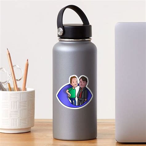 Peep Show Mark And Jez Cartoon Sticker By Levipeirson Redbubble