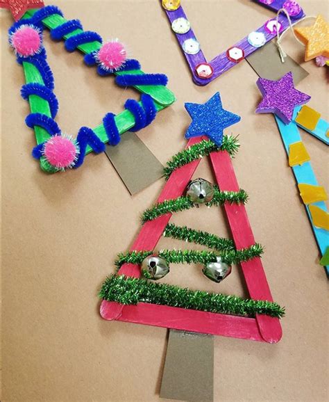 Popsicle Stick Christmas Tree Craft Crafty Morning