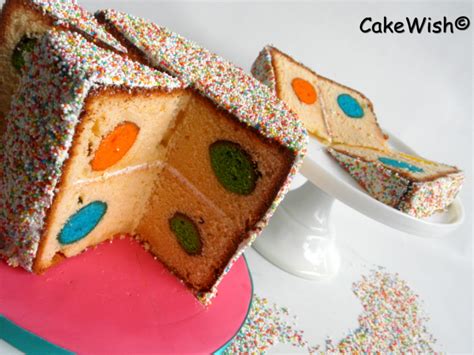 Polka Dot Surprise Cake CakeCentral Com
