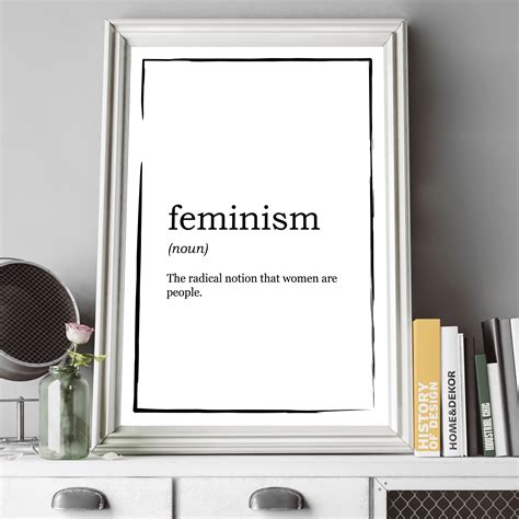 Feminism Definition Print Radical Notion Women Are People Etsy