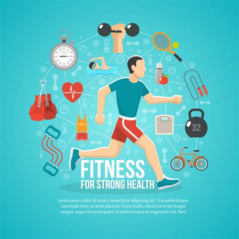 Healthy Lifestyle Physical Fitness Poster Making Drawing Benefits