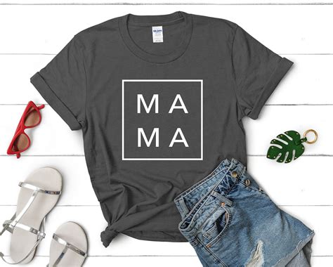 Mama Shirt Mom Shirt For Women Mama Tee T Slogan Etsy
