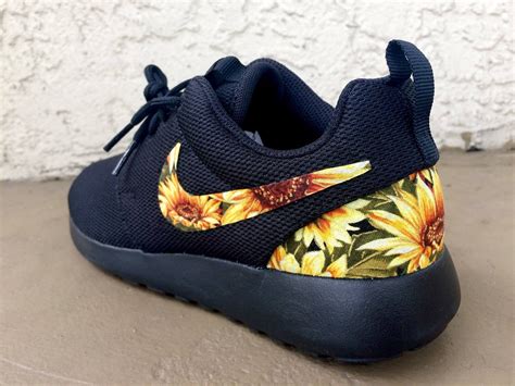 Custom Sunflower Floral Nike Roshe Etsy Sneakers Me Too Shoes