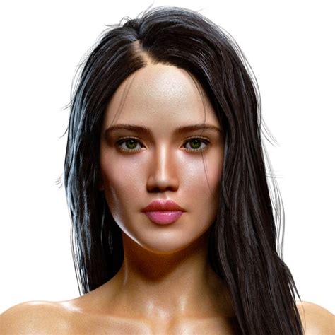 Sexy Realistic Detailed Girl Nude With Tattoos Rose 3D TurboSquid