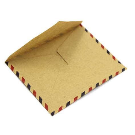 10pcsset Mini Envelope Vintage Style Airmail Kraft Paper 4 Different
