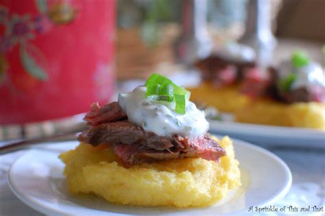 Maybe you would like to learn more about one of these? A Sprinkle of This and That: Ribeye Polenta Cakes