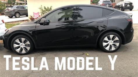 Black Tesla Model Y Review With Black Interior Youtube