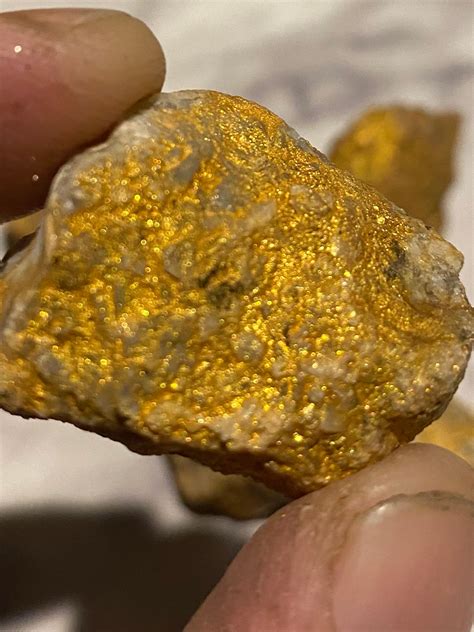 5 Gold Ore Mica Painted Rocks Gem Specimens Etsy