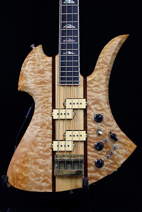 Sold 1983 Bc Rich Mockingbird Supreme Bass 5a Quilt