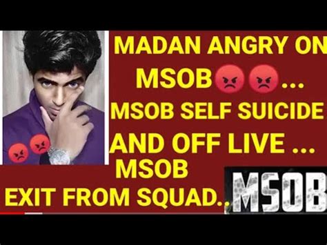 Madan Angry On Msob Msob Squad And Off Live Stream YouTube