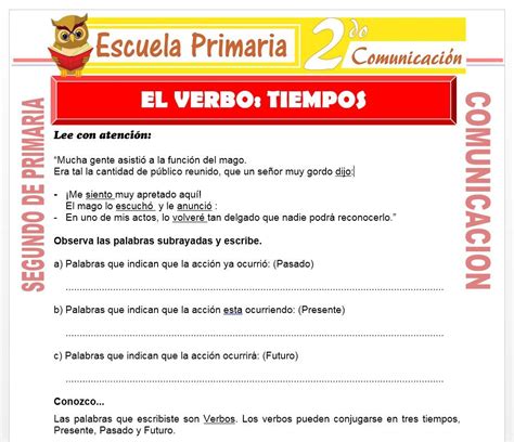 Comunicaci N Para Segundo De Primaria Escuela Primaria Complete Sentences Writing Sentences