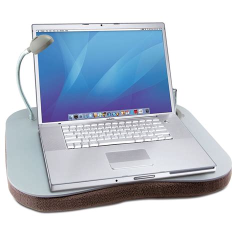 Portable Laptop Cushion With 5 Led Light And Cup Holder Reading Writing