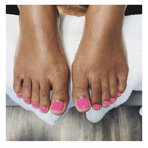Pin By Thenailprofessionals On Our Work Pink Pedicure Hot Pink