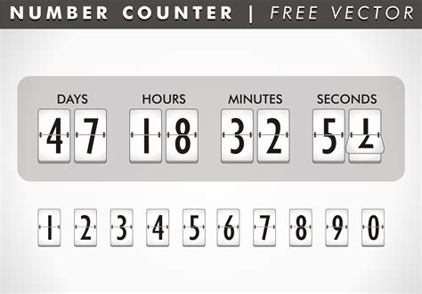 Number Counter Vector 95733 Vector Art At Vecteezy