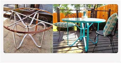 15 doable designs for a diy patio table adding a chic coffee table, an elegant end table, or a rustic dining table to your patio or. Do it Yourself Girl! Meg-Made Creations: Spray Paint Patio ...