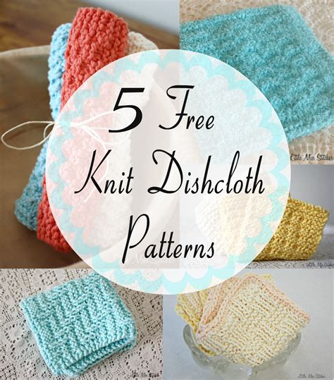 Printable Patterns For Knitted Dishcloths