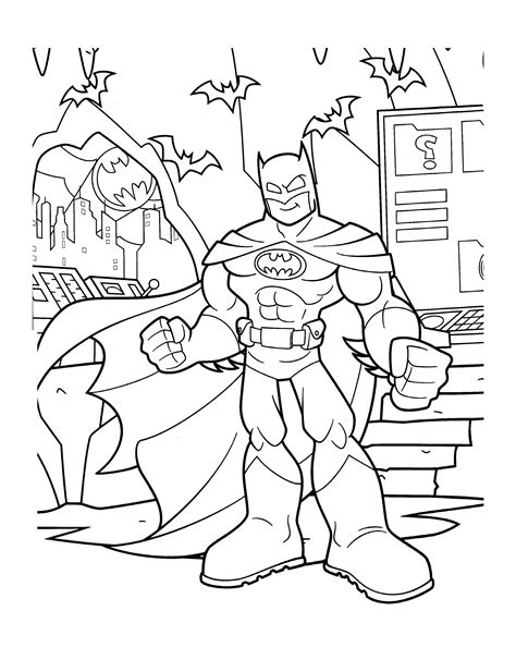 Free Printable Batman Coloring Pages Minimalist Blank Printable