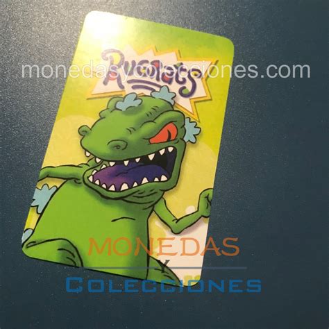 Sticker Para Tarjetas Reptar Rugrats Monedas Y Coleccionas