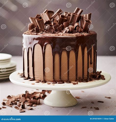 Chocolate Cascade: an Irresistible Blend of Sweet Indulgence and Visual