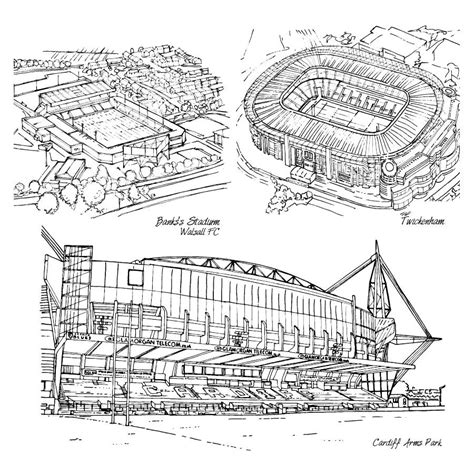 Football Stadium Sketch At Explore Collection Of