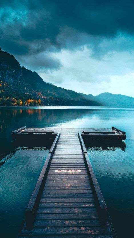 Nature Pier Lake Iphone Wallpaper Beautiful Scenery Photography