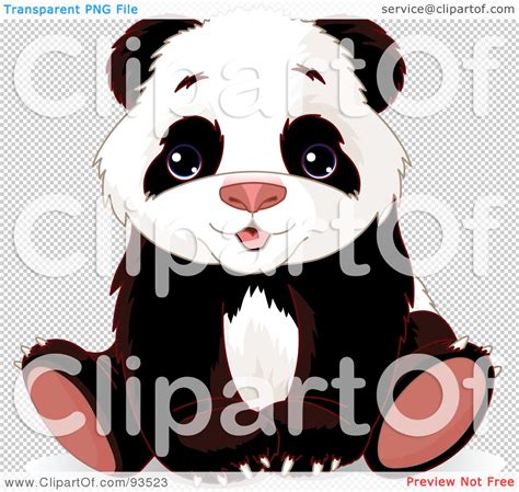 Royalty Free Rf Clipart Illustration Of An Adorable Baby Panda Bear