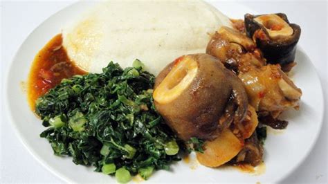 Mazondo Beef Trotters Served With Sadza Zimbabwe Food African Food
