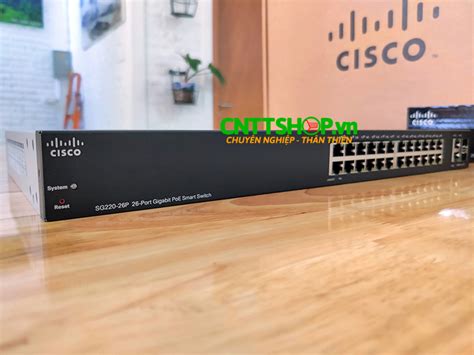 Switch Cisco Sg220 26p K9 Eu 24 Ports Poe 180w 2ge Uplink