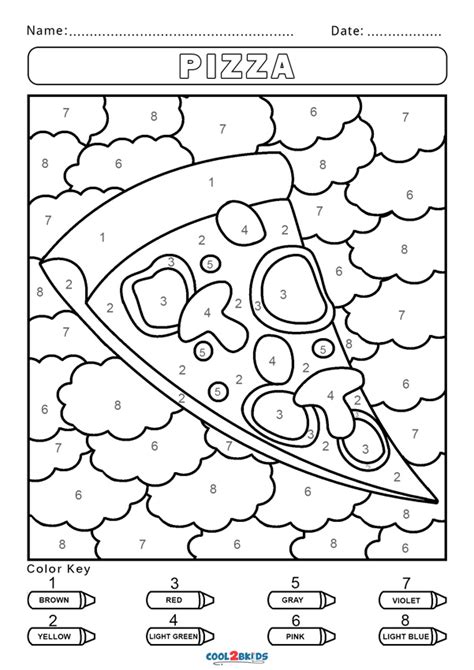Paint By Numbers Coloring Pages