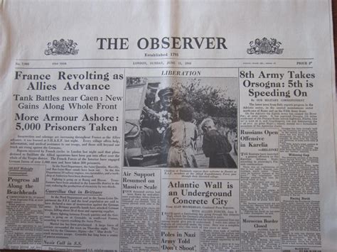 THE GRANDMA'S LOGBOOK ---: THE OBSERVER: THE WORLD'S FIRST SUNDAY NEWSPAPER