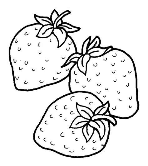 Strawberry Coloring Pages Printable