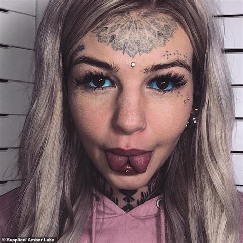 Amber Luke Who Has Spent 50k On 600 Tattoos Covers Them Up To See How