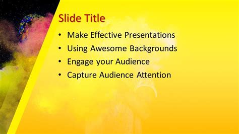Free Color Art Powerpoint Template Free Powerpoint Templates